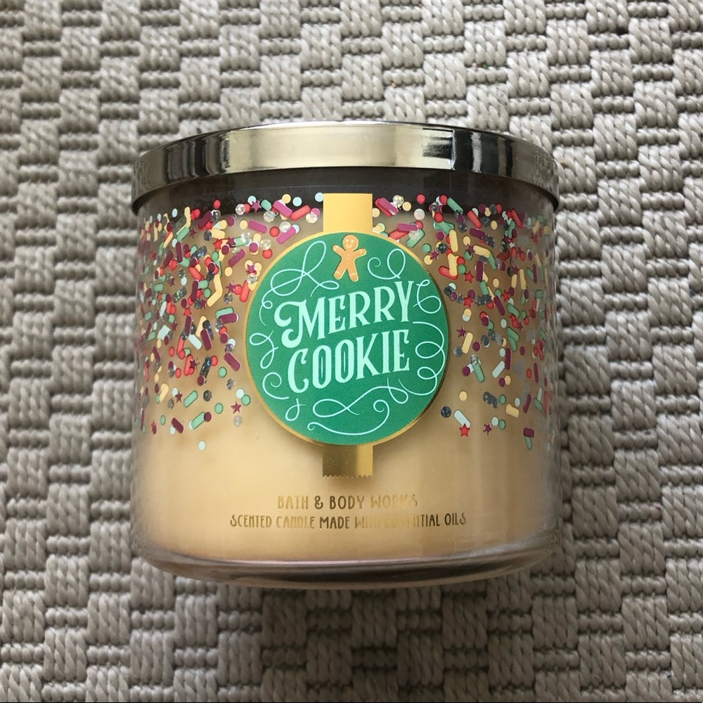 NEW BBW Merry Cookie Holiday Candle